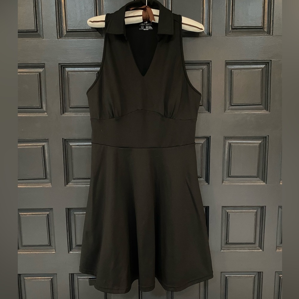 Black Racerback Tennis Dress